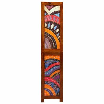 Raumteiler 3 Paneele Honigbraun 35x1,5x160 cm Massivholz Akazie