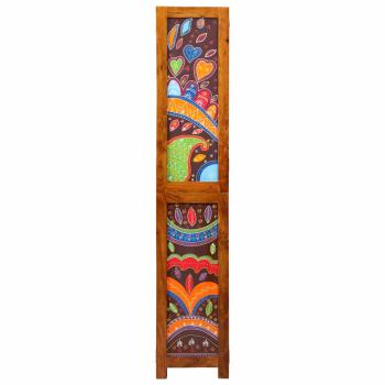 Raumteiler 3 Paneele Honigbraun 35x1.5x160 cm Massivholz Akazie