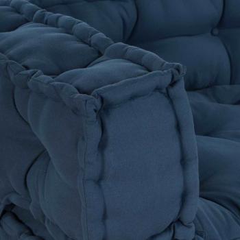 Pallet Sofa Kissen mit Arm- und Rückenstütze - Blaues Stoff