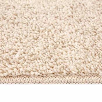 Anti-Rutsch Shaggy Teppich Creme 120 x 120 cm PP