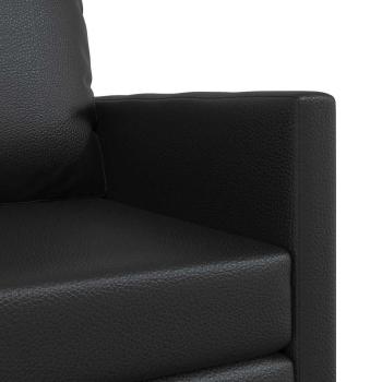 Futon Sofa Bett 2-in-1 Schwarz 74x77x81 cm Kunstleder