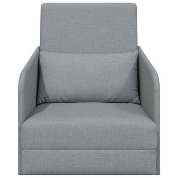 Fußboden Schlafsofa 2-in-1 Hellgrau 65x80x83 cm Stoff