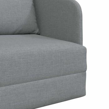 Fußboden Schlafsofa 2-in-1 Hellgrau 65x80x83 cm Stoff
