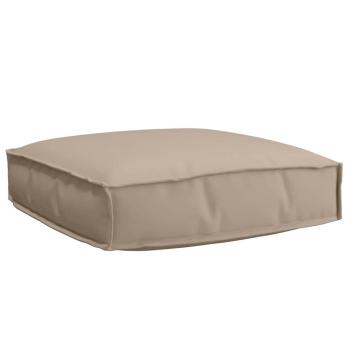 ARDEBO.de - Palettenkissen für Sitz Taupe 60x60x12 cm Oxford Stoff