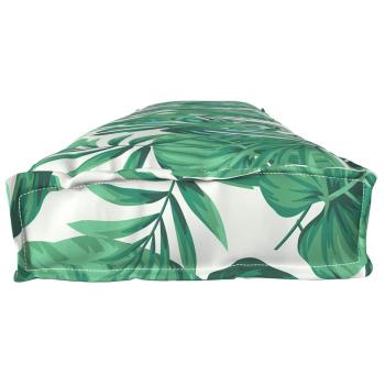 Pallet-Kissen für Bänke 2 Stück Blattmuster 200x40x8 cm Oxford-Gewebe