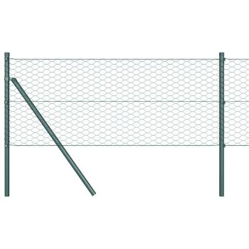 Sechseckzaun Grün 0,5x50 m Stahl