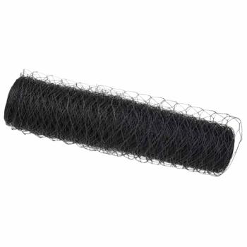 Hexagonzaun Grau 0.5x50 m Stahl