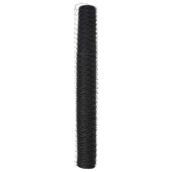Hexagonzaun Grau 1x50 m Stahl
