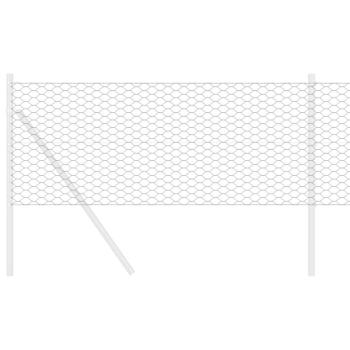 Sechseckzaun Grau 0.6x100 m Stahl
