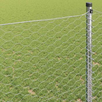 Sechseckzaun 0.6x25 m Verzinkter Stahl