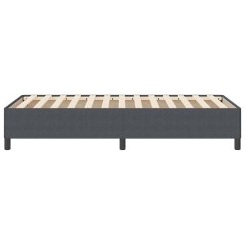 Boxspringbett Dunkelgrau 80 x 200 cm Cordstoff
