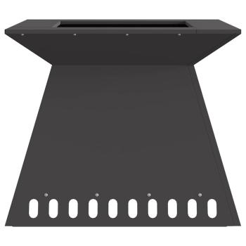 Feuerstelle Schwarz 60x60x50 cm Stahl