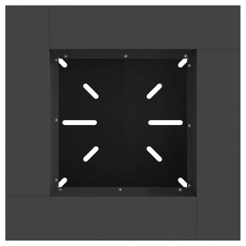 Feuerstelle Schwarz 60x60x50 cm Stahl