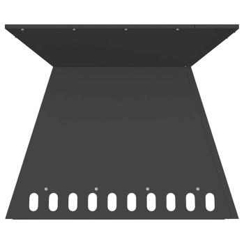 Feuerstelle Schwarz 60x60x50 cm Stahl