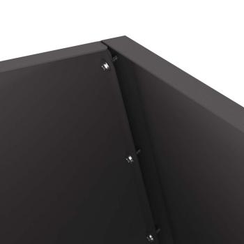 Feuerstelle Schwarz 50x50x100 cm Stahl