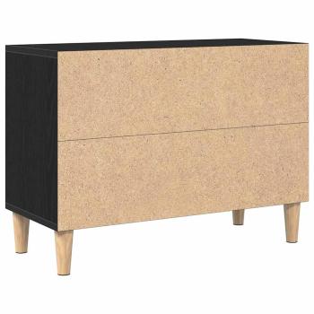 TV-Schränk 69,5 x 30 x 50 cm Schwarz Eichen-Optik Holzwerkstoff