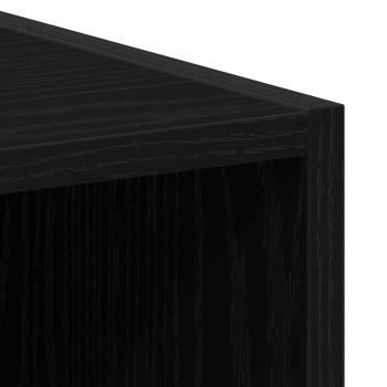 Waschmaschinen-Schrank Schwarz-Eiche 64x24x190 cm MDF