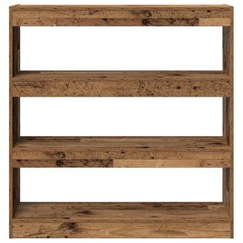 Bücherregal/Raumteiler - Rustikales Holz - 100x30x103cm - Holzwerkstoff