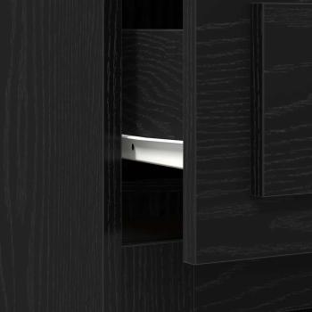 Schreibtisch mit Stauraum Schwarze Eiche 50x115x75 cm Spanplatte