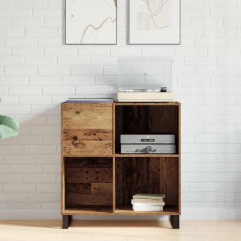 Plattenschrank Altes Holz 84.5x38x90 cm Holzwerkstoff