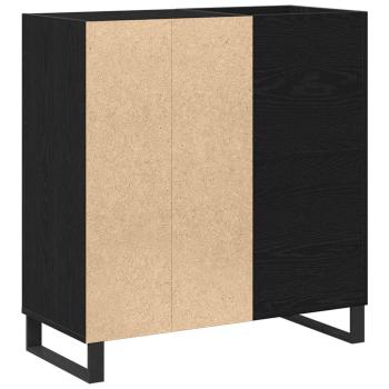 Aufbewahrungsschrank Schwarz Eiche 84,5x38x90 cm Holzwerkstoff