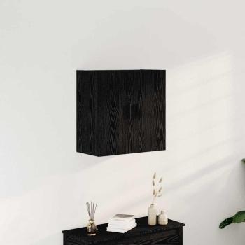 ARDEBO.de - Wandschrank schwarzes Eichenholz 60x31x60 cm Holzwerkstoff