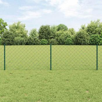ARDEBO.de - Drahtzaun mit 22 U-Pfosten Grün 0.6x25 m Stahl