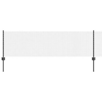 Geschweißter Drahtzaun mit 22 U-Posts Grau 0.6x50 m Stahl