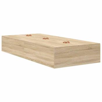 Stauraum Bettgestell Sonoma Eiche 90x190 cm