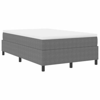 Boxspringbett mit Matratze Hellgrau 120x200 cm Cordstoff