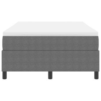 Boxspringbett mit Matratze Hellgrau 120x200 cm Cordstoff