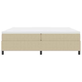 Boxspringbett mit Matratze Hellgrün Grau 200x200 cm Cordstoff