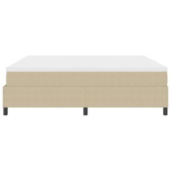 Boxspringbett mit Matratze Hellgrün Grau 200x200 cm Cordstoff
