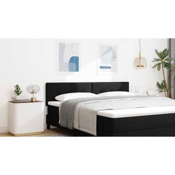 LED Kopfteil mit LED-Lichtleisten Schwarz 180 cm Stoff