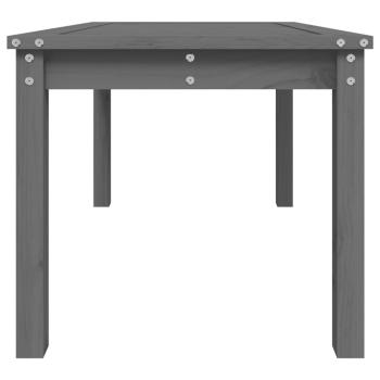 Gartentisch Grau 82,5x50,5x45 cm Massivholz Kiefer