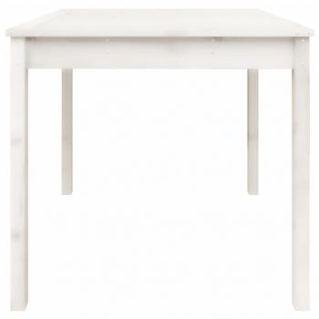 Gartentisch Weiß 82,5x82,5x76 cm Massivholz Kiefer