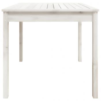 Gartentisch Weiß 82,5x82,5x76 cm Massivholz Kiefer