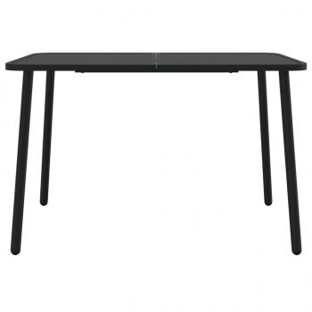 Gartentisch Anthrazit 110x80x71 cm Stahl