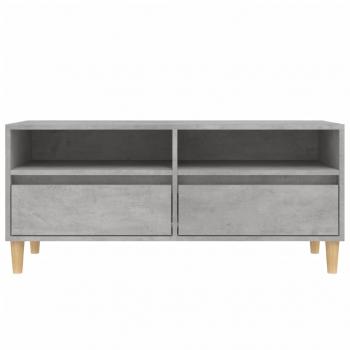 TV-Schrank Betongrau 100x34,5x44,5 cm Holzwerkstoff