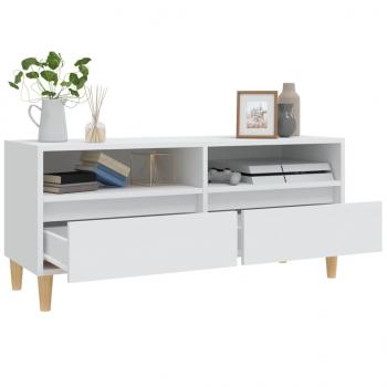 TV-Schrank Weiß 100x34,5x44,5 cm Holzwerkstoff