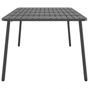 Gartentisch Anthrazit 200x100x71 cm Stahl