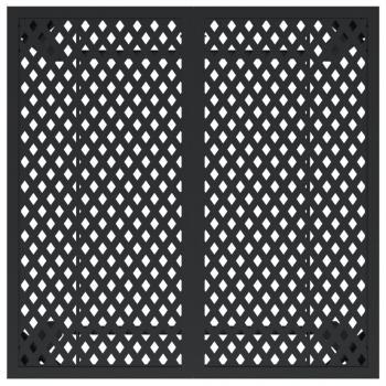Gartentisch Anthrazit 80x80x72 cm Stahl