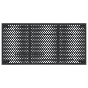 Gartentisch Anthrazit 165x80x72 cm Stahl