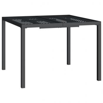 Gartentisch Anthrazit 100x100x72 cm Stahl
