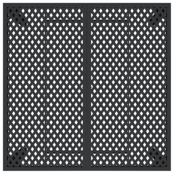 Gartentisch Anthrazit 100x100x72 cm Stahl
