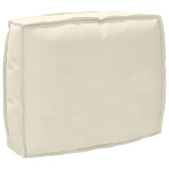 Pallettenkissen Set 2-teilig Creme Polyester Groß