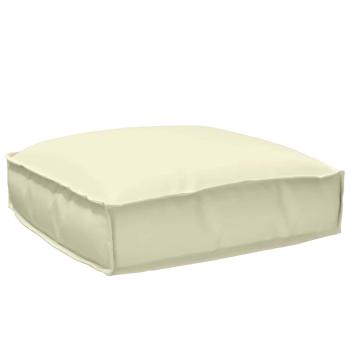 Pallettenkissen Set 2-teilig Creme Polyester Groß