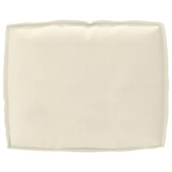 Pallettenkissen Set 2-teilig Creme Polyester Groß