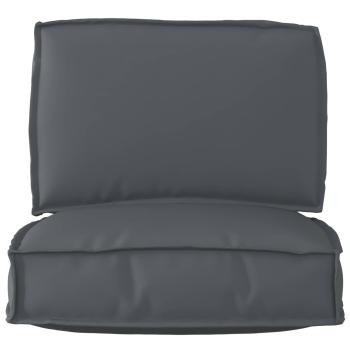 Palettenkissen-Set Set aus 2 Anthrazit Polyester Mittel