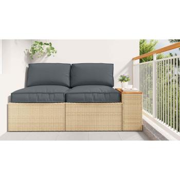 Pallet-Kissen-Set 2-teilig Anthrazit Polyester Wasserabweisend